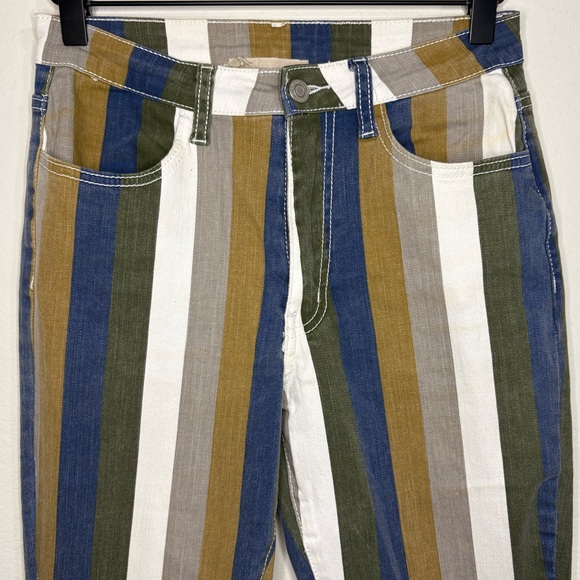 Saints & Hearts Colorful Striped Flare Jeans - Picture 3 of 11